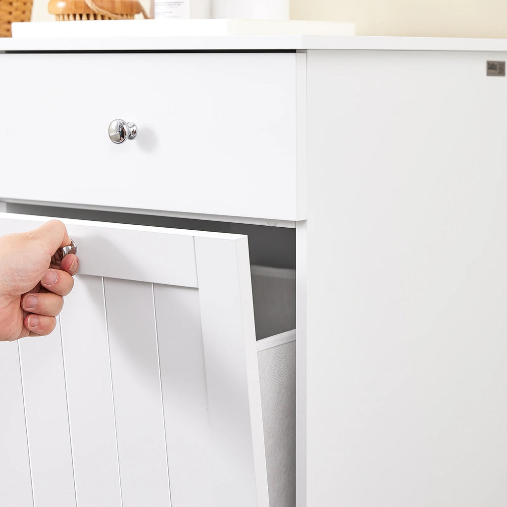 Meuble à linge moderne avec 2 tiroirs et paniers Alcovea