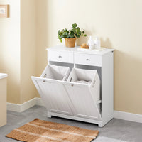 Meuble à linge moderne avec 2 tiroirs et paniers Alcovea