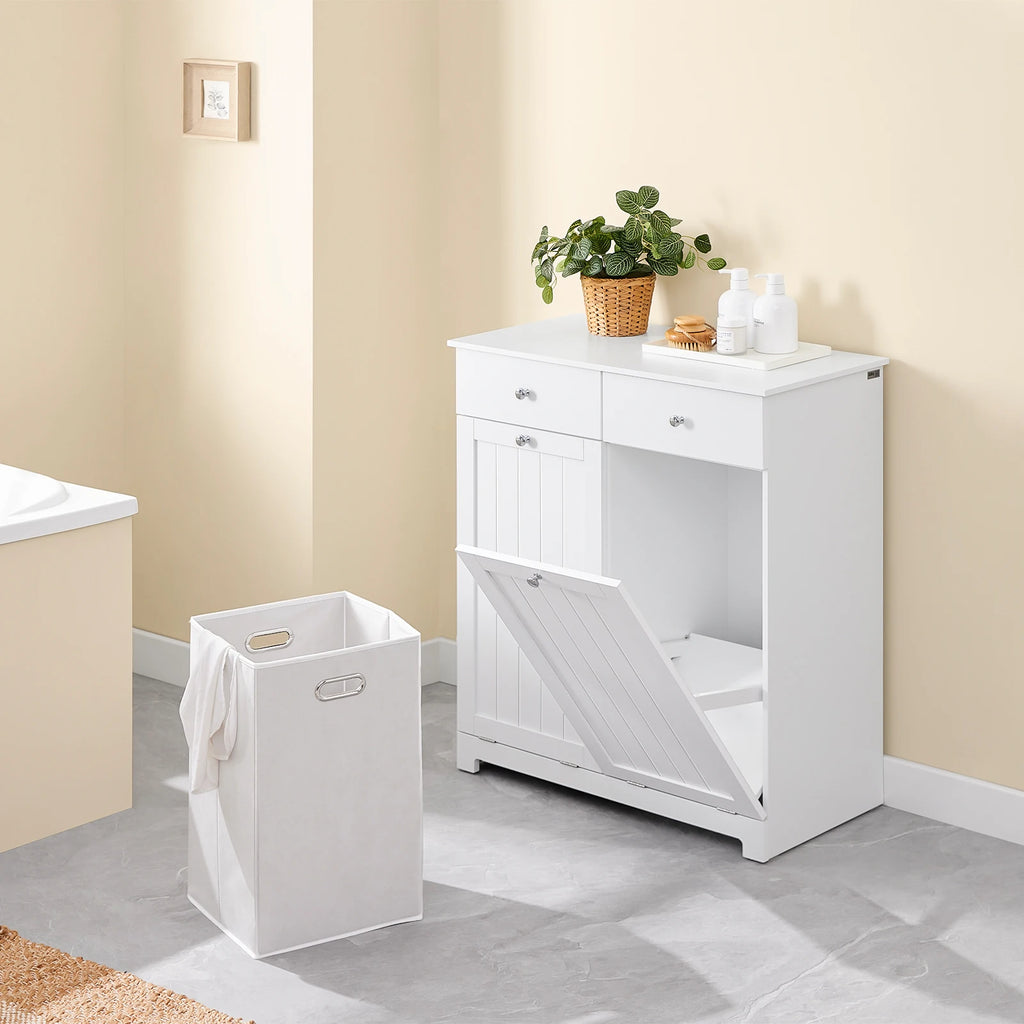 Meuble à linge moderne avec 2 tiroirs et paniers Alcovea