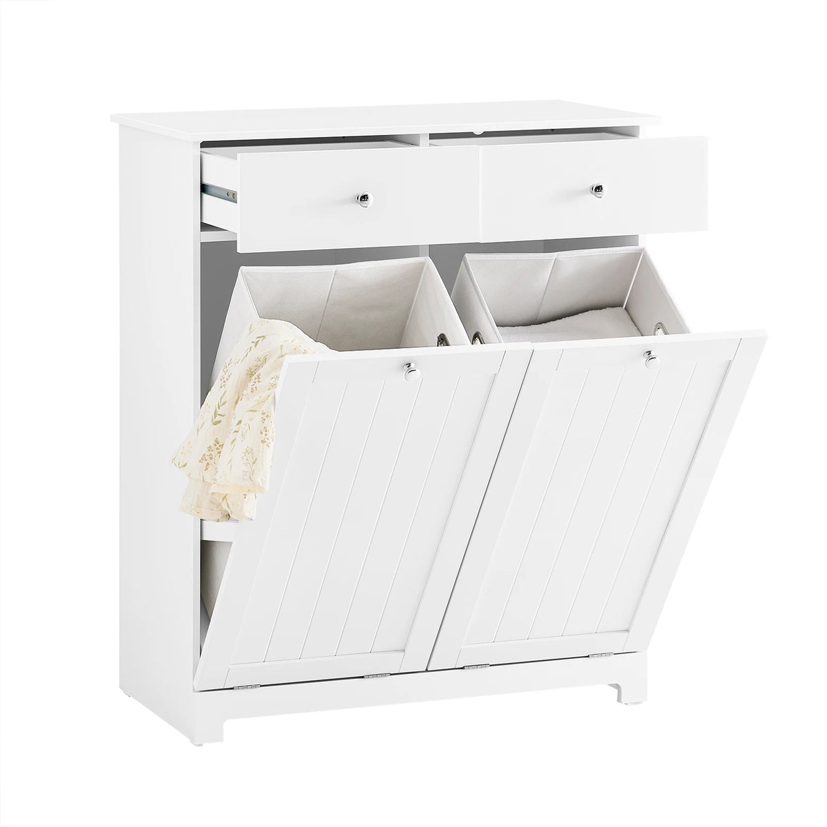 Meuble à linge moderne avec 2 tiroirs et paniers Alcovea
