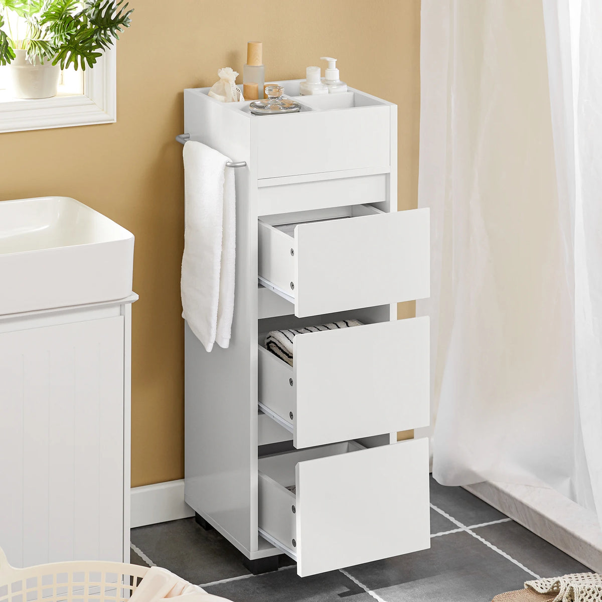 Meuble de salle de bain avec 3 tiroirs Alcovea