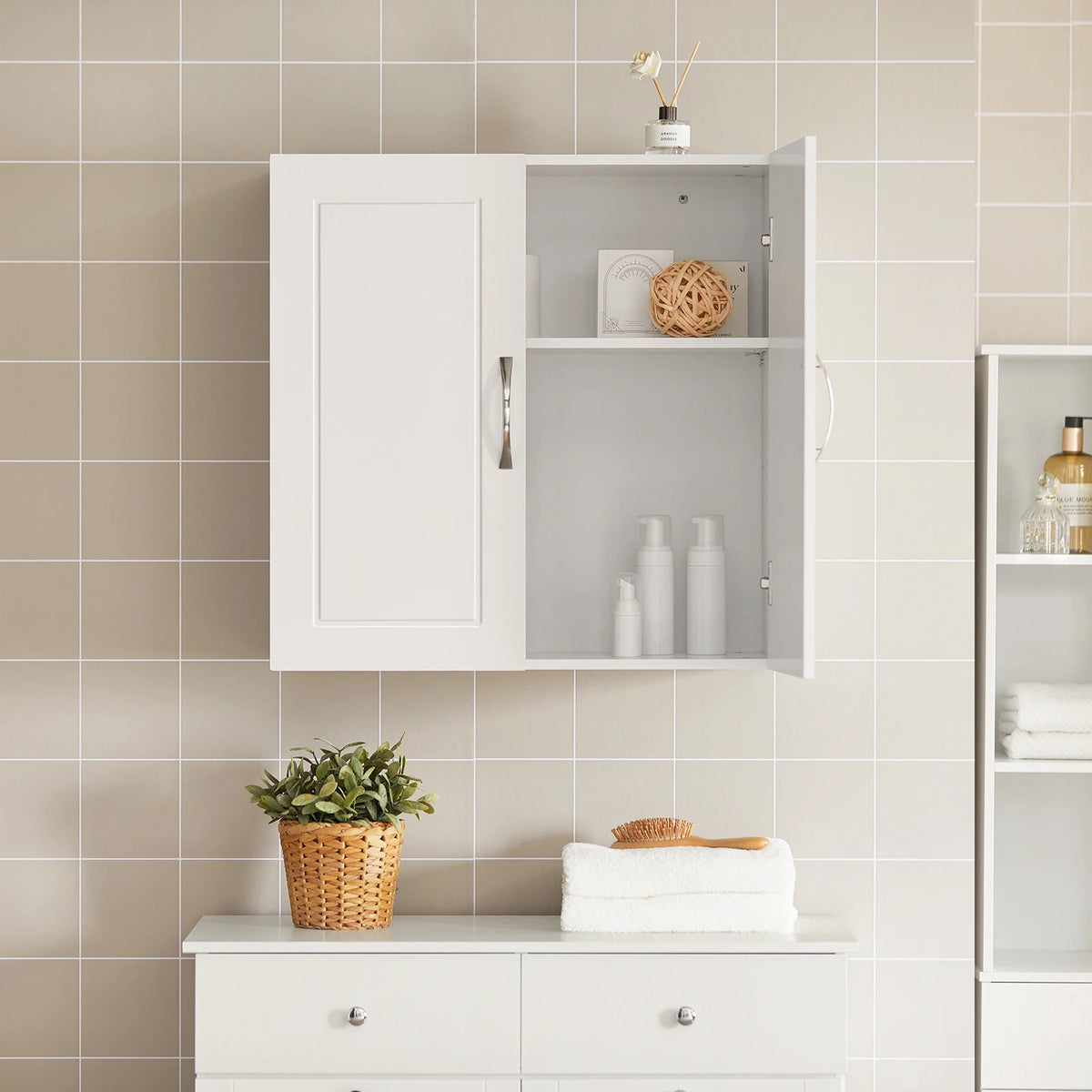 Meuble de salle de bain avec portes Alcovea