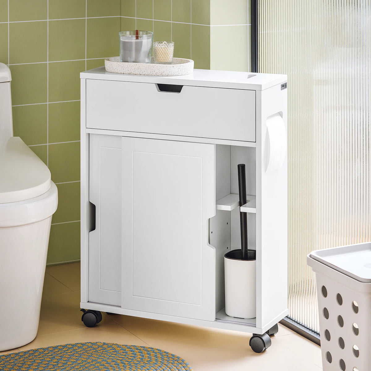 Meuble de salle de bain avec portes coulissantes Alcovea