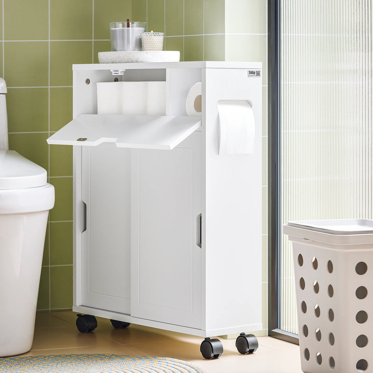 Meuble de salle de bain avec portes coulissantes Alcovea