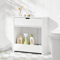 Meuble de salle de bain étroit avec étagères Alcovea