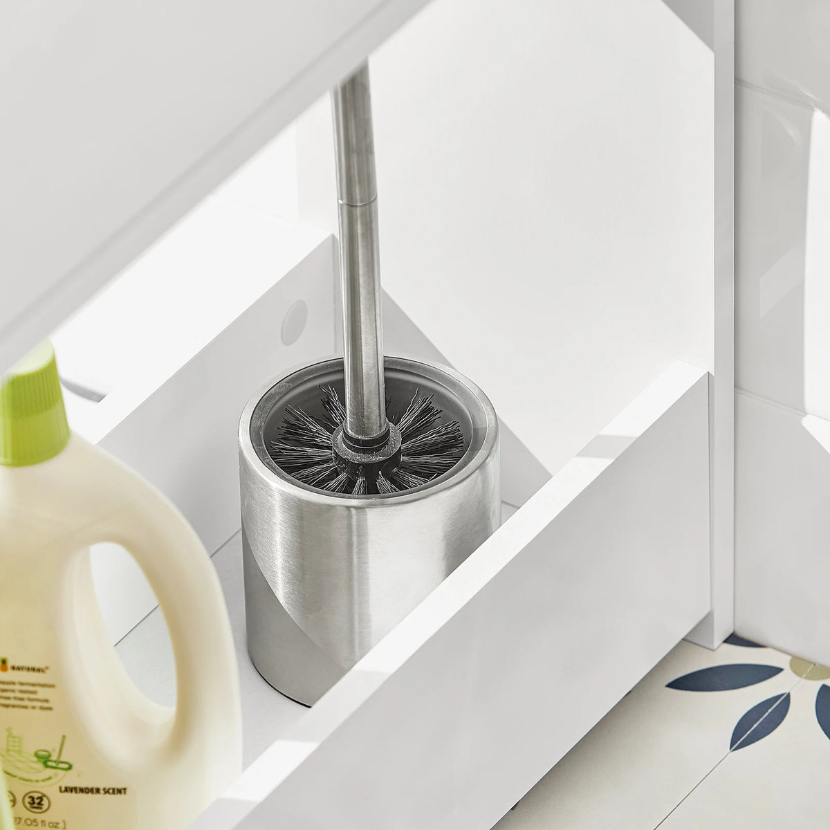 Meuble de salle de bain étroit avec étagères Alcovea