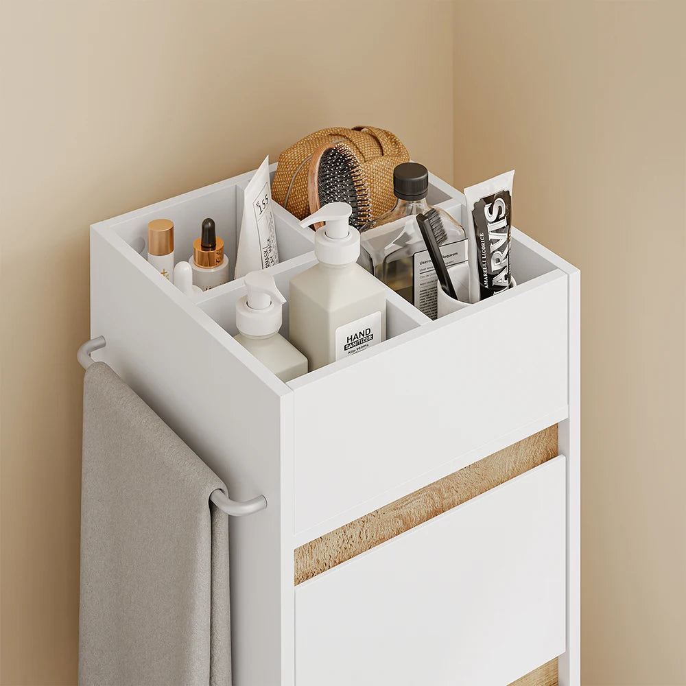 Meuble de salle de bain étroit avec portes Alcovea