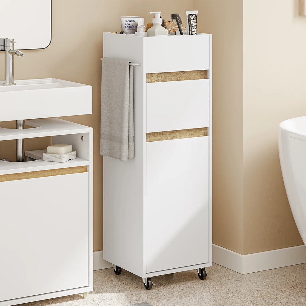 Meuble de salle de bain étroit avec portes Alcovea