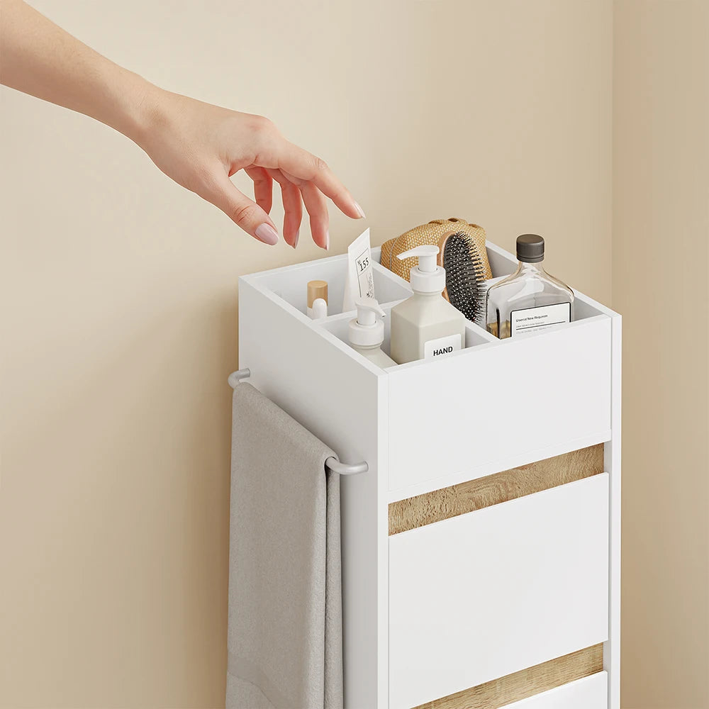 Meuble de salle de bain étroit avec portes Alcovea