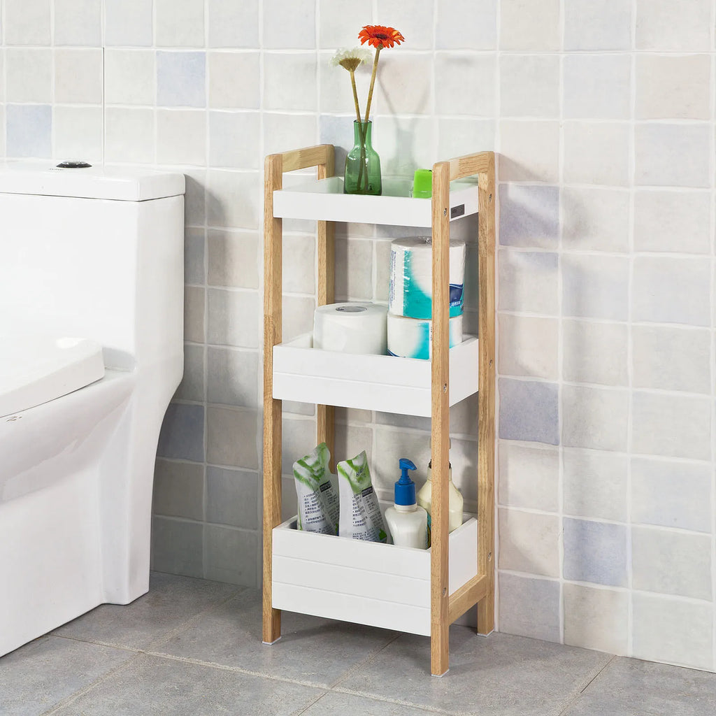 Meuble de salle de bain étroit avec tiroirs Alcovea