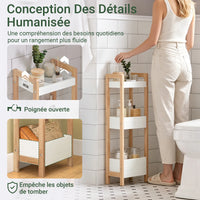 Meuble de salle de bain étroit avec tiroirs Alcovea