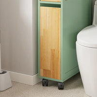 Meuble de salle de bain étroit en métal avec portes Alcovea