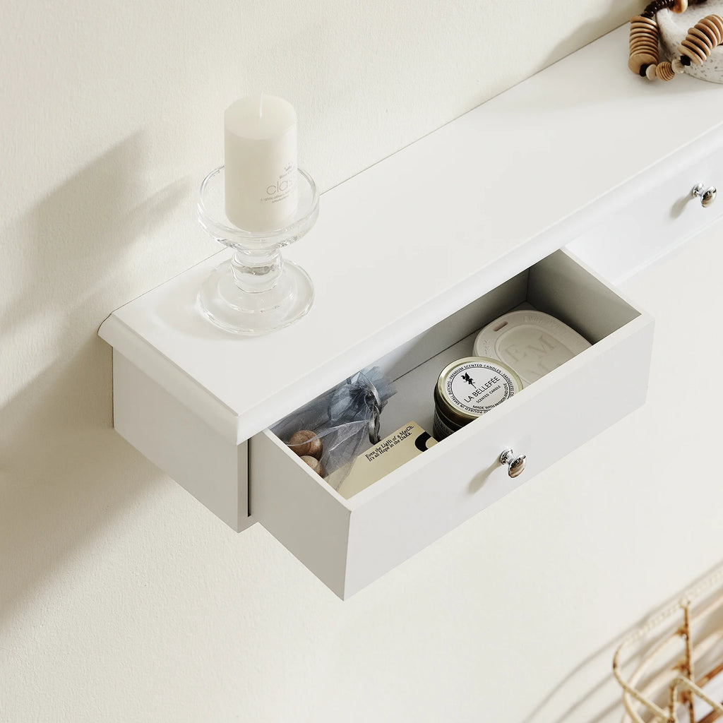 Meuble de salle de bain mural avec 3 tiroirs Alcovea