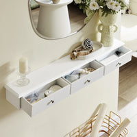 Meuble de salle de bain mural avec 3 tiroirs Alcovea