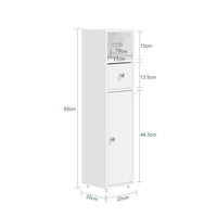 Meuble de salle de bain sur roulettes avec tiroirs Alcovea