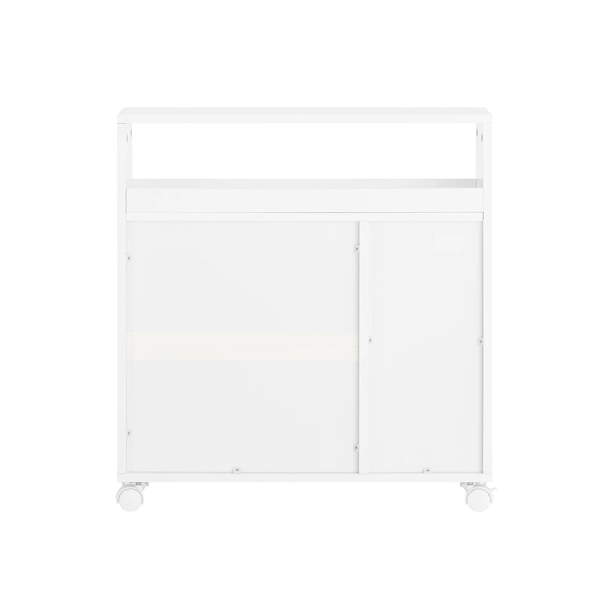 Meuble de salle de bain sur roulettes étroit Alcovea