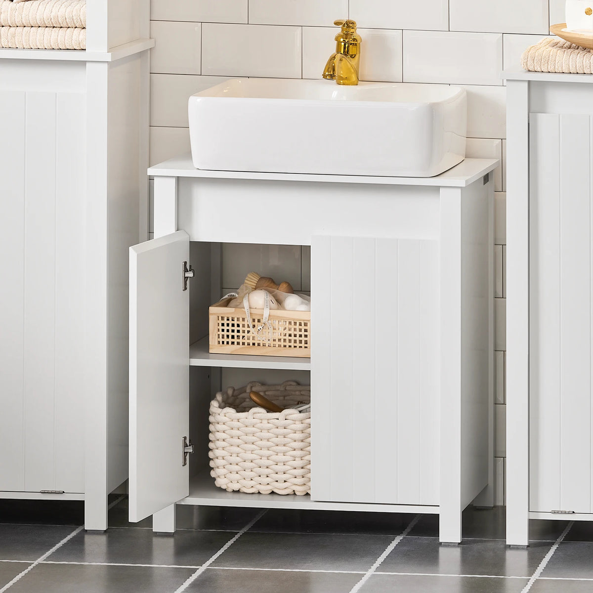 Meuble sous vasque 60x65.5x34cm Alcovea