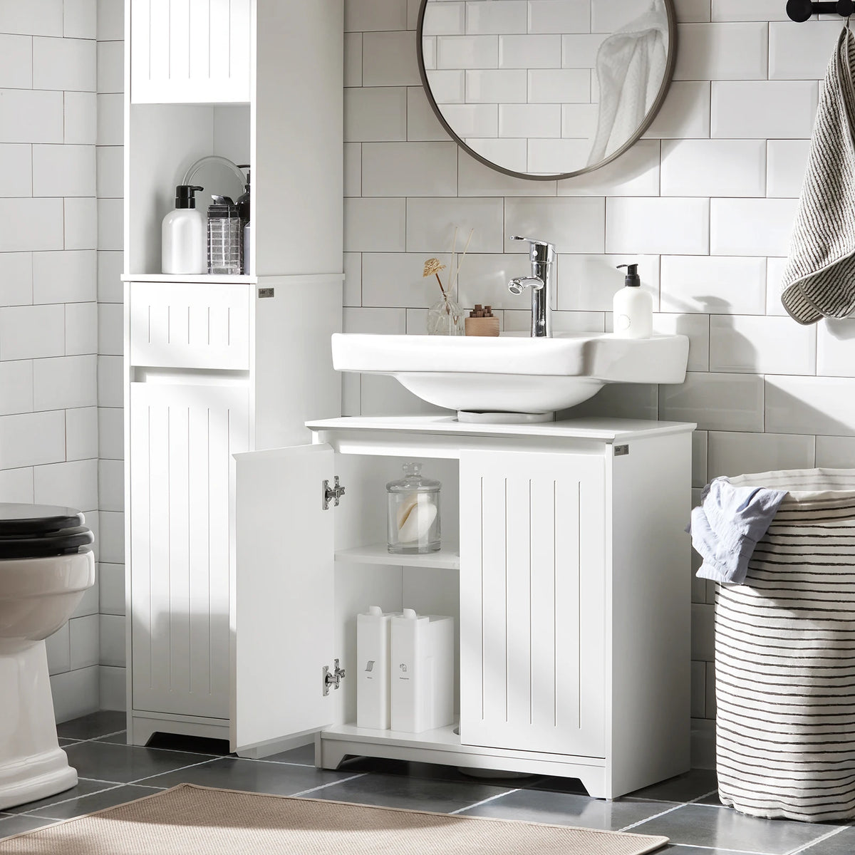Meuble sous vasque avec rangement Alcovea