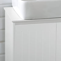 Meuble sous vasque en bois blanc Alcovea
