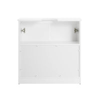 Meuble sous vasque en bois blanc Alcovea