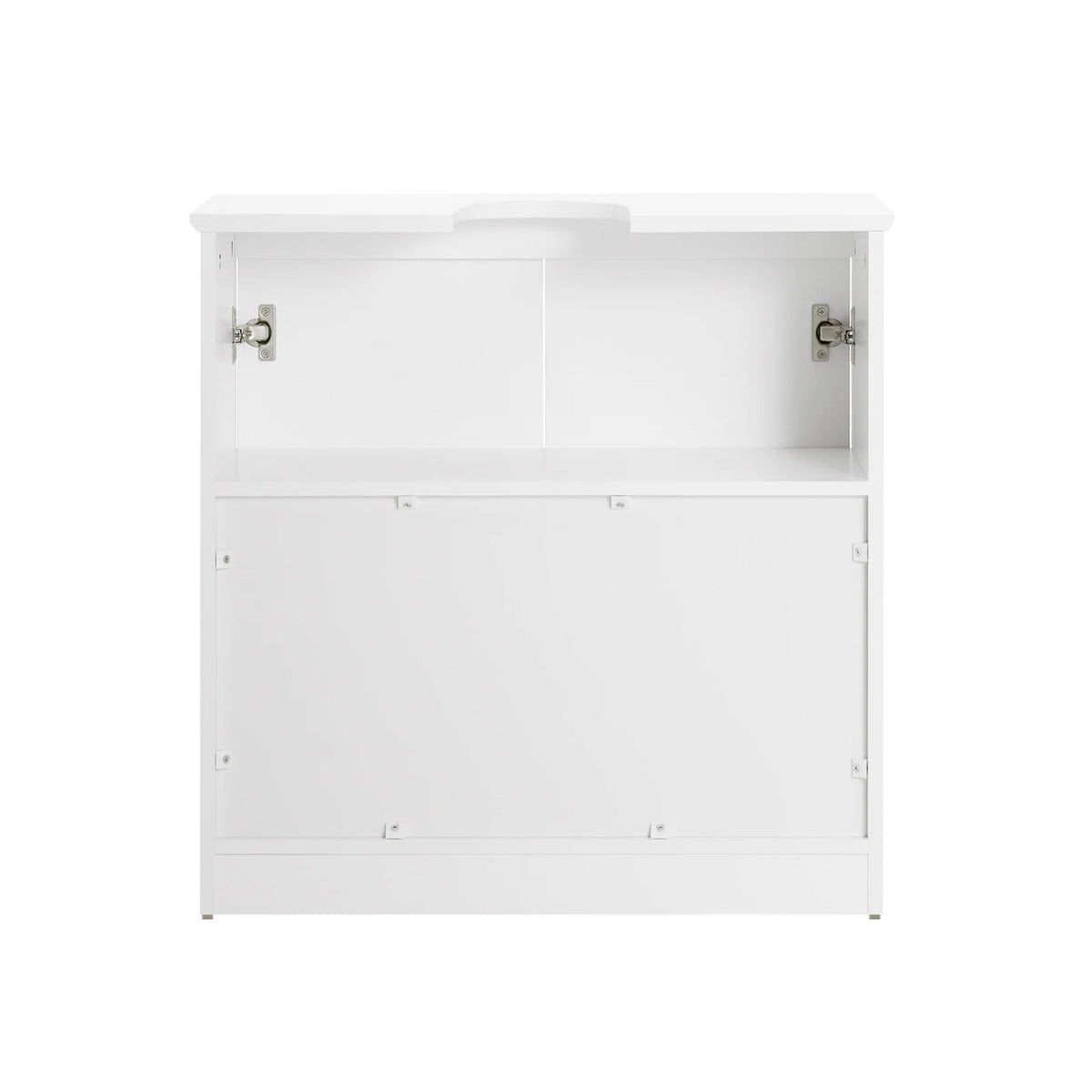 Meuble sous vasque en bois blanc Alcovea