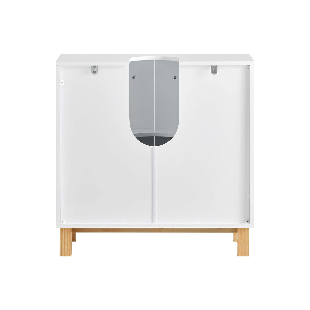 Meuble sous vasque incrusté blanc Alcovea
