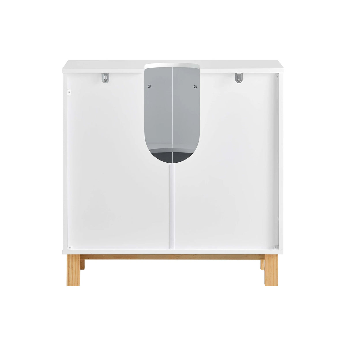 Meuble sous vasque incrusté blanc Alcovea
