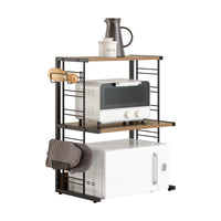 Support micro-ondes industriel avec 2 étagères Alcovea