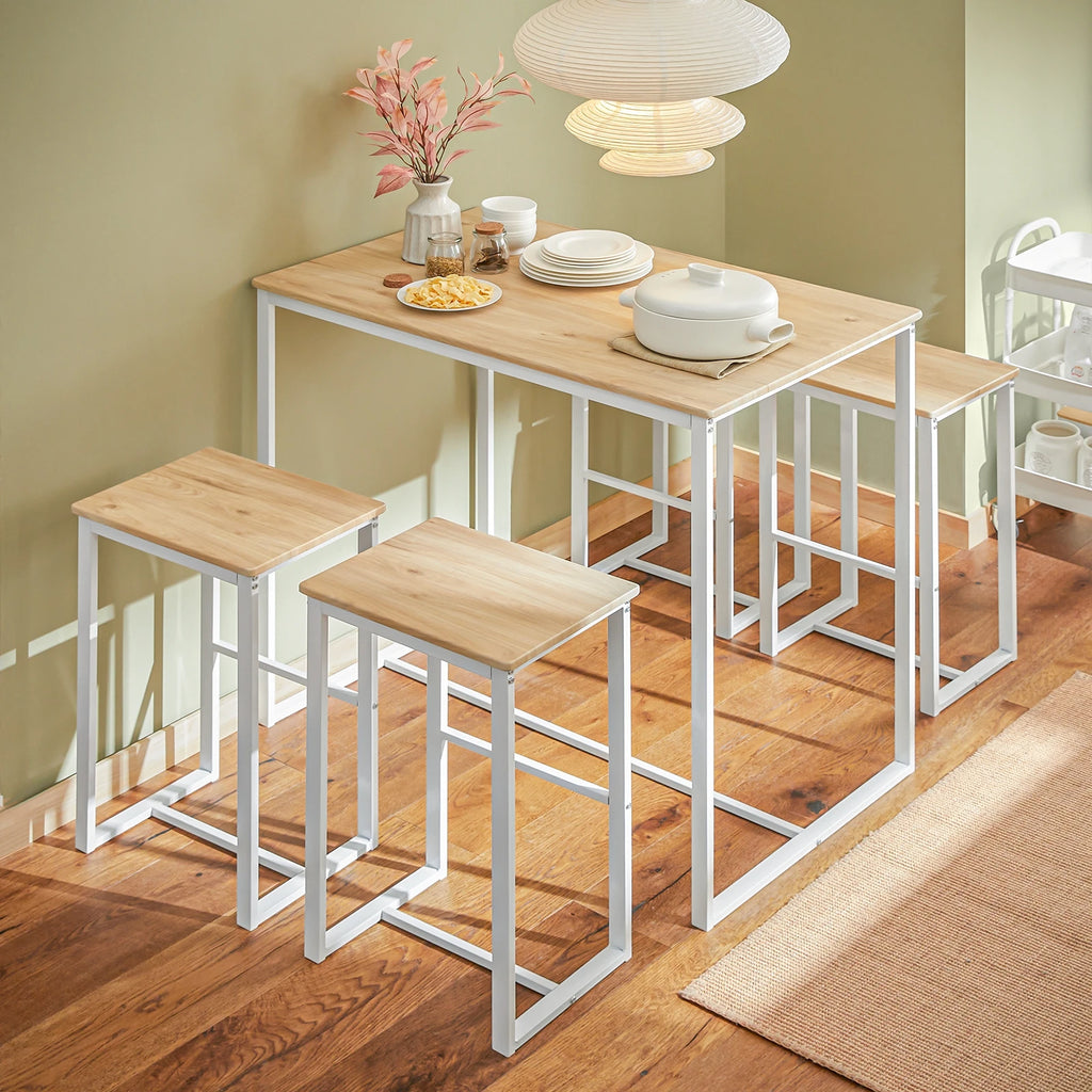 Table de bar avec 4 tabourets Alcovea