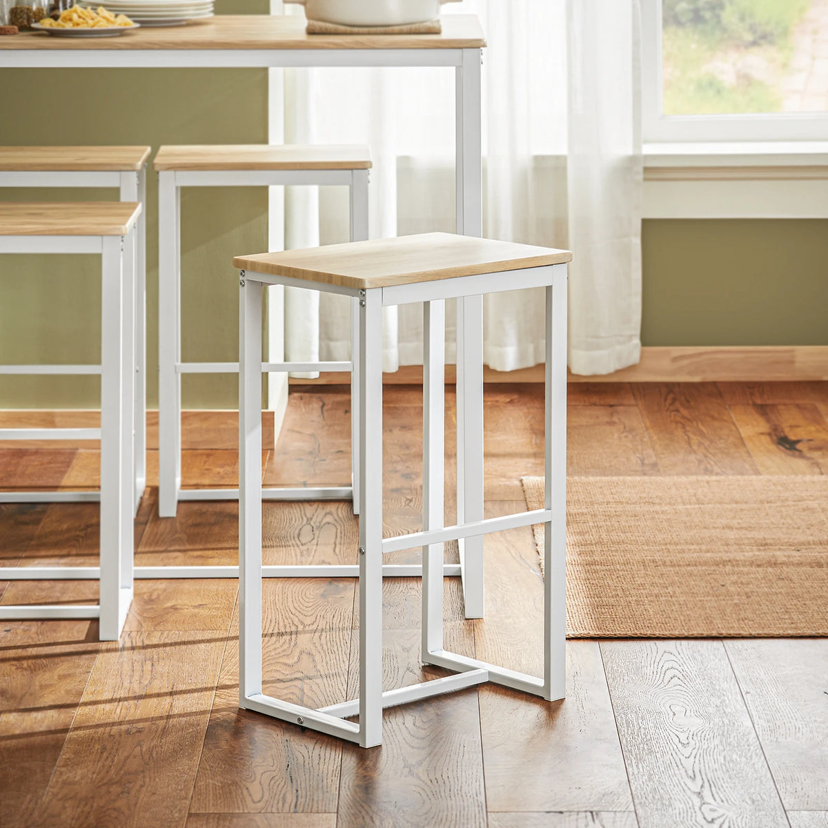 Table de bar avec 4 tabourets Alcovea