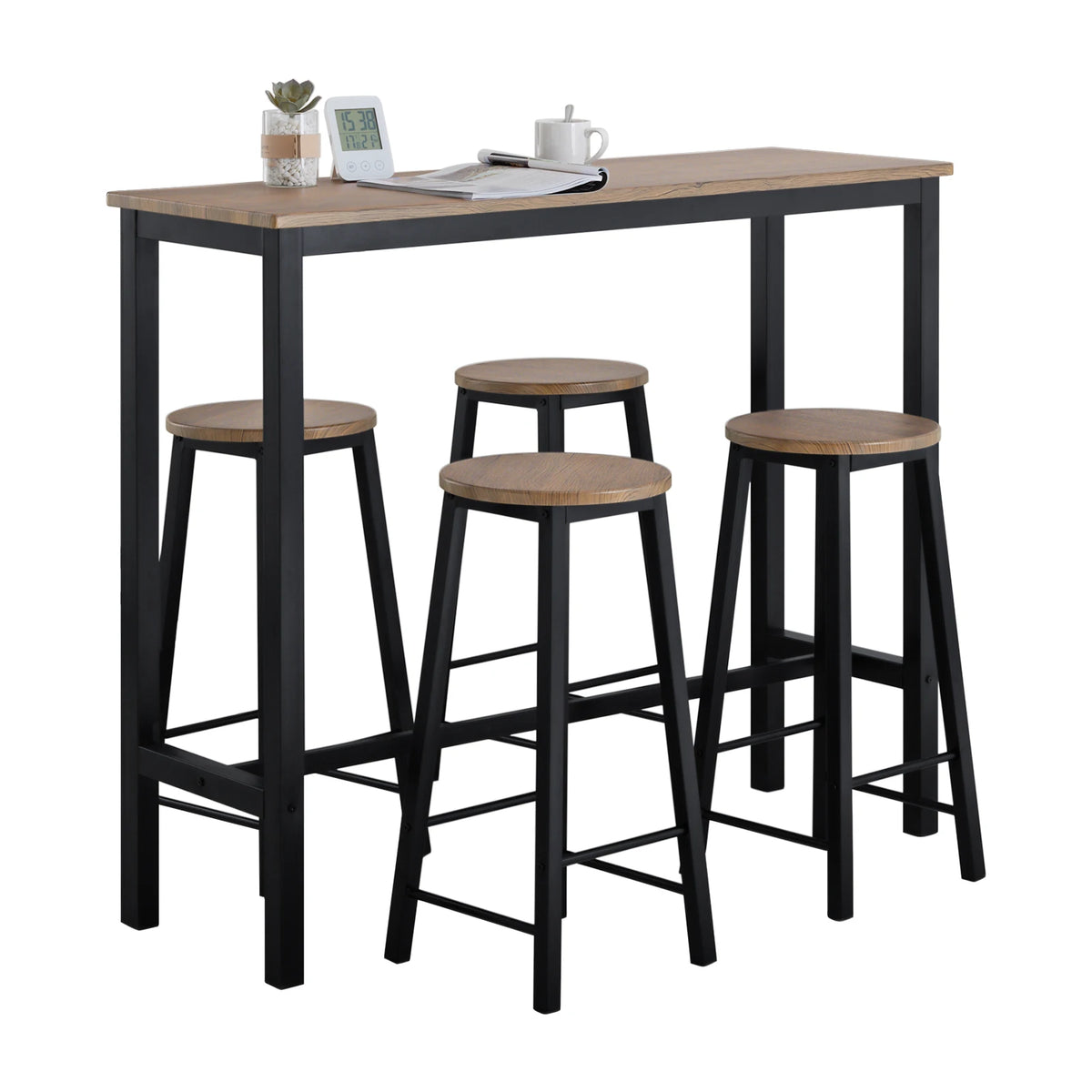Table de bar industrielle avec assise Alcovea