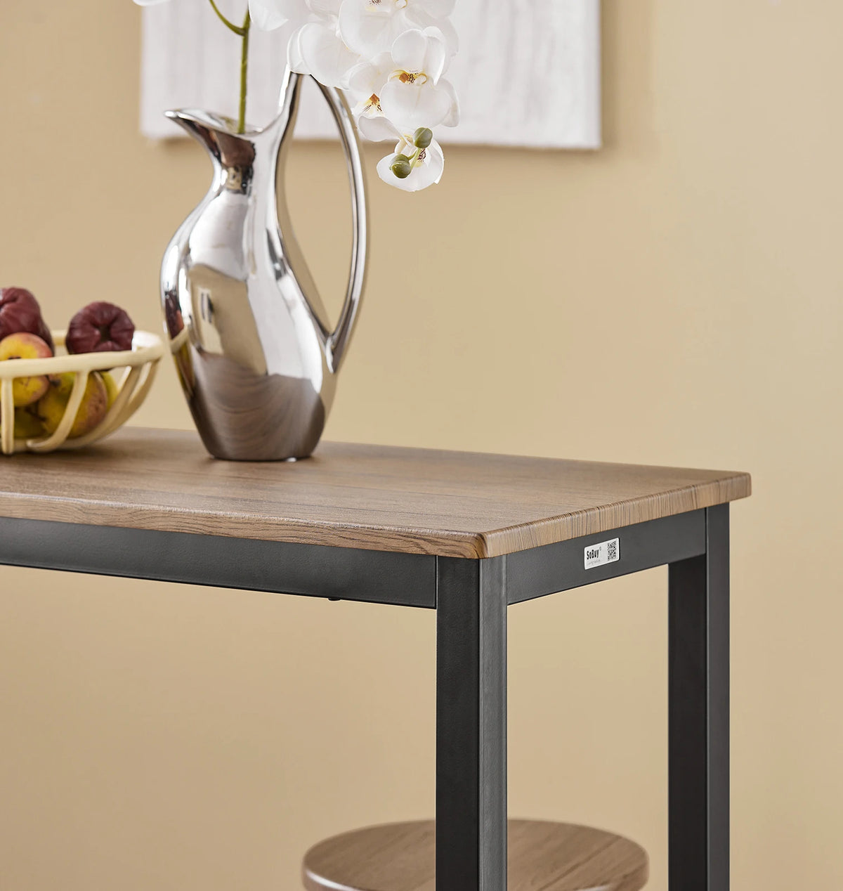 Table de bar industrielle avec assise Alcovea