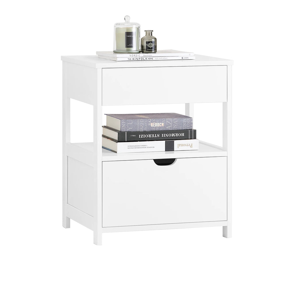 Table de chevet avec 2 tiroirs Alcovea