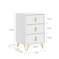 Table de chevet blanc Alcovea