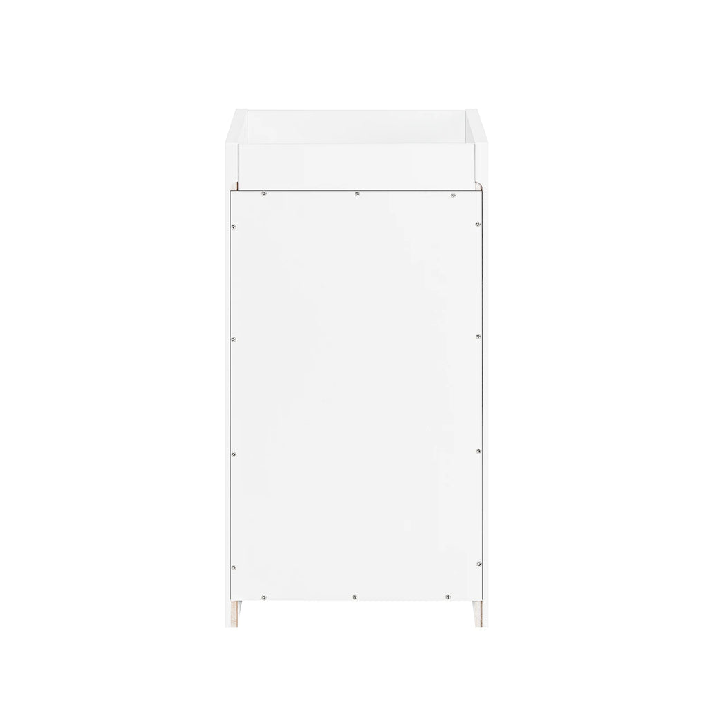 Table de chevet étroite avec tiroirs Alcovea
