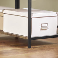 Table pliante industrielle avec 3 étagères Alcovea